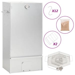 vidaXL R&ouml;ksk&aring;p med kallr&ouml;ksgenerator galvaniserat st&aring;l