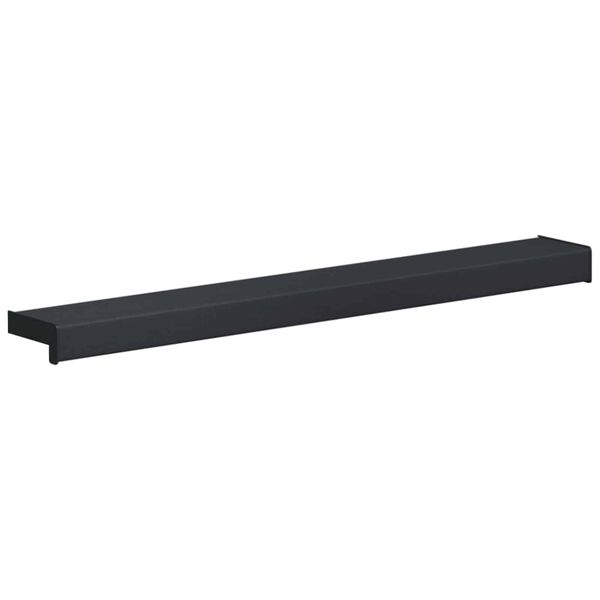 vidaXL F&ouml;nsterbr&auml;da Antracit med tr&auml;korn 80 x 15 x 4,5 cm PVC