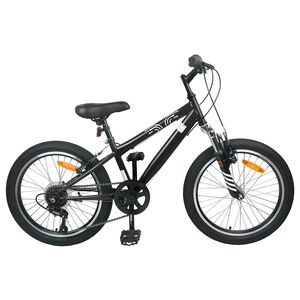 vidaXL Mountainbike 20 Tum 6-Hastighet f&ouml;r 5-8 &aring;r gammal Svart