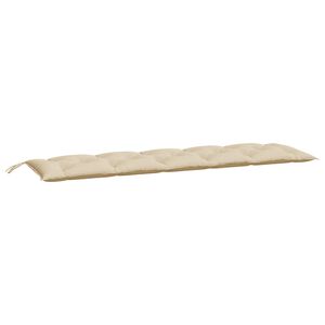 vidaXL B&auml;nkdyna f&ouml;r tr&auml;dg&aring;rden beige 180x50x7 cm oxfordtyg