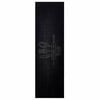 vidaXL K&ouml;ksmatta Bestick Svart 150 x 45 cm Sammet