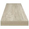 vidaXL Sv&auml;vande v&auml;gghyllor 2 st ek 120x23,5x3,8 cm MDF