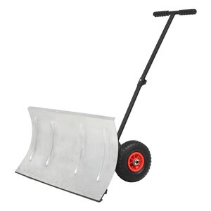 vidaXL Manuell sn&ouml;plog med hjul 100x44 cm
