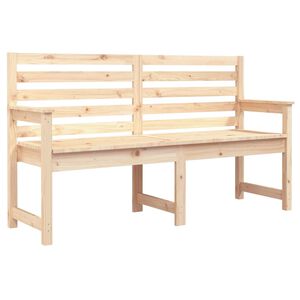 vidaXL Tr&auml;dg&aring;rdsb&auml;nk 159,5x48x91,5 cm massiv furu