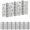 vidaXL G&aring;ngj&auml;rn 16 st 100 x 78 x 13 mm Silver St&aring;l