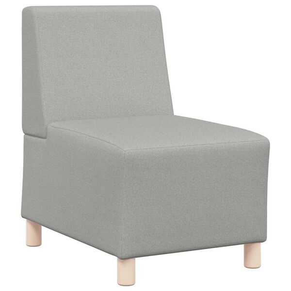 vidaXL Modulsofa utan armst&ouml;d 2 pcs Moln Gr&aring; 55 x 74 x 82 cm tyg