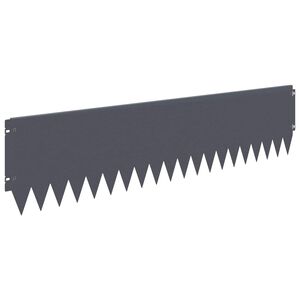 vidaXL Kant f&ouml;r gr&auml;smatta 20 st 103 x 25 cm St&aring;l Antracit