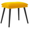 vidaXL Fotpall senapsgul 45x29,5x35 cm sammet