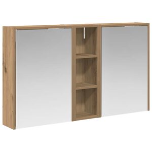 vidaXL Badrumssk&aring;psset f&ouml;r 3 pcs 106 x 16 x 62,5 cm Konstruerat tr&auml;