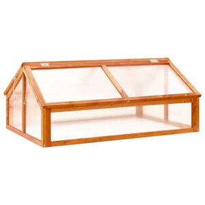 vidaXL V&auml;xthus brun 114x80x50 cm grantr&auml;