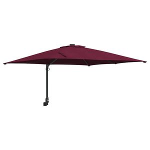 vidaXL Tr&auml;dg&aring;rdsparasol Bordeaux R&ouml;d 248,5 x 247,5 x 160 cm