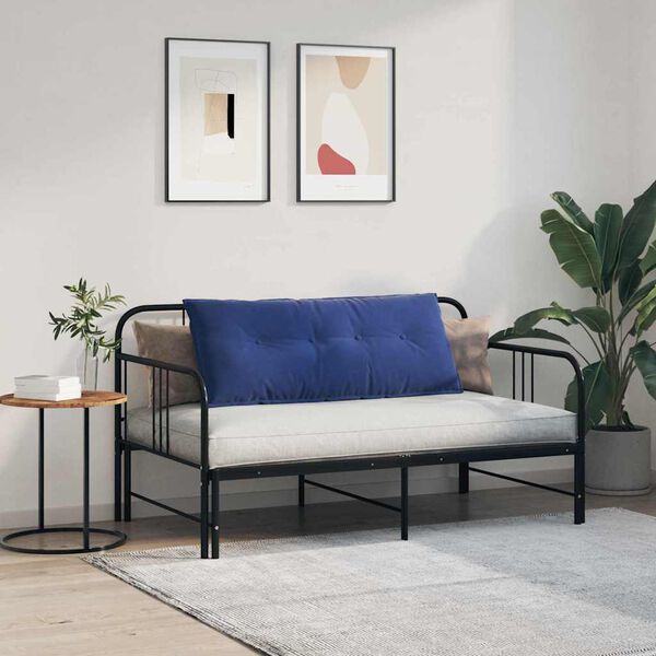 vidaXL Ryggkudde Polisbl&aring; 120 x 50 cm Kordread tyg