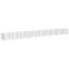 vidaXL Hundg&aring;rd silver 9 m&sup2; st&aring;l