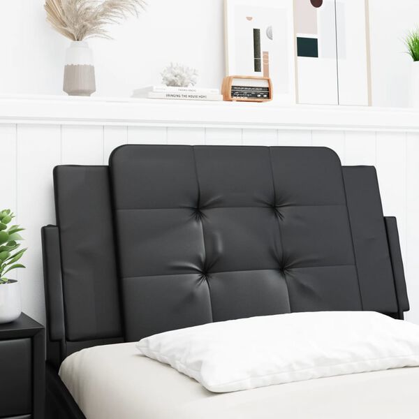 vidaXL Headboard Cushion "Zadar" Black 100 cm Faux Leather