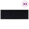 vidaXL Trappstegsmattor 5 st 25x75 cm gummi