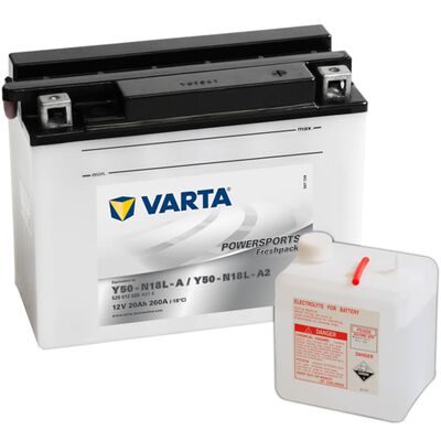 Varta Motorcykelbatteri Powersports Freshpack Y50-N18L-A/A2