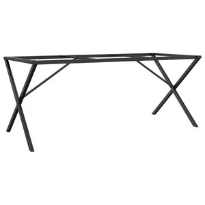 vidaXL Bordsben f&ouml;r matbord X-ram 160x80x73 cm st&aring;l