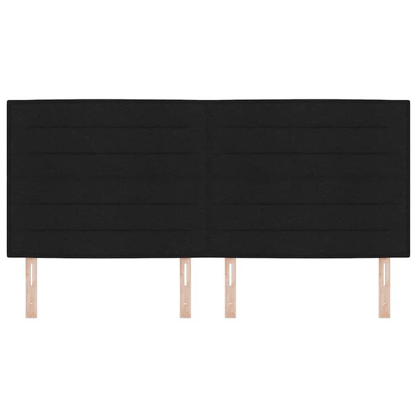 vidaXL Huvudgavel Svart 200 cm tyg