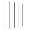 vidaXL Rumsavdelare 5 paneler vit 250x220 cm tyg
