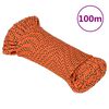 vidaXL B&aring;tlina orange 3 mm 100 m polypropylen