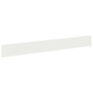 vidaXL Kant f&ouml;r gr&auml;smatta 10 st 100 x 12 cm St&aring;l Vit