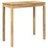 vidaXL Tr&auml;dg&aring;rd Bar Bord Vit 108,5 x 55 x 105 cm Massivt Akaciatr&auml;