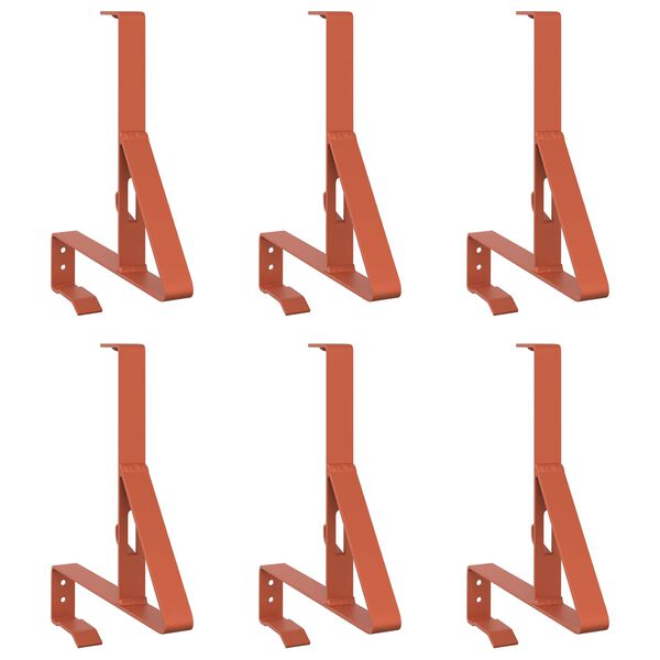 vidaXL Sn&ouml;skyddsst&ouml;d R&ouml;d 29,5 x 3 x 34,5 cm St&aring;l