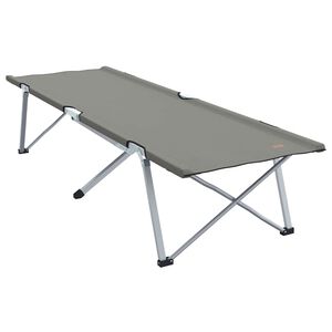 vidaXL F&auml;llbar Camping S&auml;ng Gr&aring; 194 x 62,5 x 42,5 cm Oxford och St&aring;l