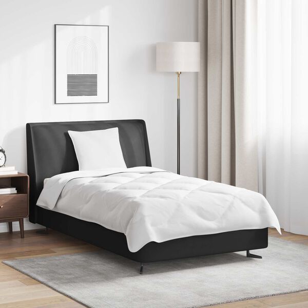 vidaXL Dunt&auml;cke med kudde 2 pcs Vit Mikrofiber