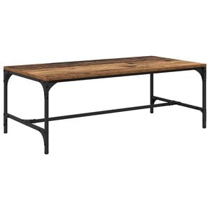 vidaXL Kaffeebord Gammalt tr&auml; 100 x 50 x 35 cm Konstruerat tr&auml;