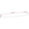 vidaXL Bordsskiva 140x50x3,8 cm oval massivt mangotr&auml;