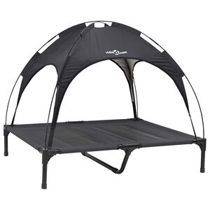 vidaXL Hunds&auml;ng Svart 92 x 77 x 82,5 cm St&aring;l