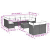 vidaXL Soffgrupp f&ouml;r tr&auml;dg&aring;rden med dynor 10 delar gr&aring; konstrotting