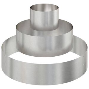 vidaXL Tr&auml;dg&aring;rdsplanterare Silver 90 x 90 x 20 cm Rostfritt st&aring;l