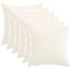 vidaXL Kudd&ouml;verdrag 6 st HEERLEN Vit 30 x 30 cm Tyg