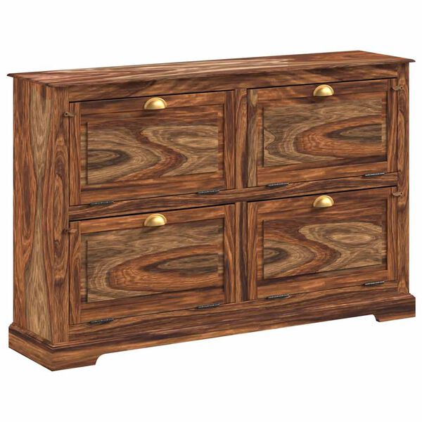 vidaXL Skosk&aring;p 140x35x90 cm massivt sheshamtr&auml;