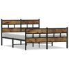 vidaXL S&auml;ngram utan madrass metall r&ouml;kf&auml;rgad ek 140x190 cm