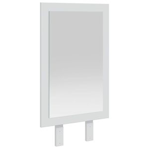 vidaxl Spegel FAUSKE Vit 43 x 3,5 x 77 cm Ingenj&ouml;rstr&auml; och solid furu