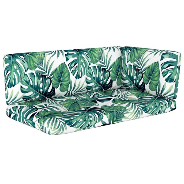 vidaXL Pallsoffa 2-sits med dynor impregnerad furu