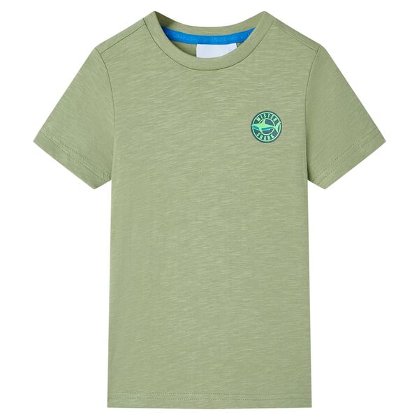 T-shirt f&ouml;r barn ljus khaki 104
