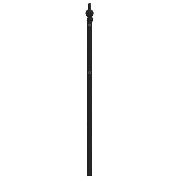 vidaXL Ers&auml;ttningsgavel metall svart 90 cm