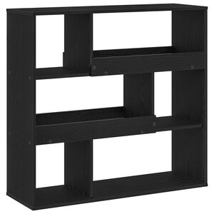 vidaXL Bokhylla 4 niv&aring;er 100 x 33 x 94,5 cm Konstruerat tr&auml; Svart Ek