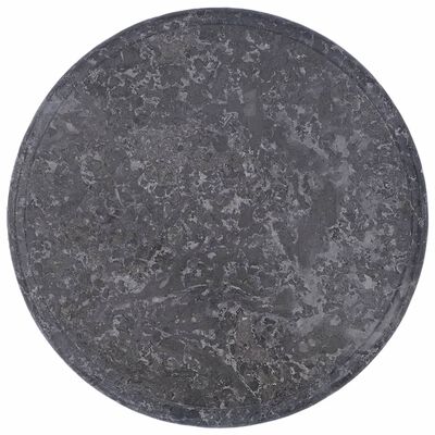 vidaXL Bordsskiva grå Ø40x2,5 cm marmor