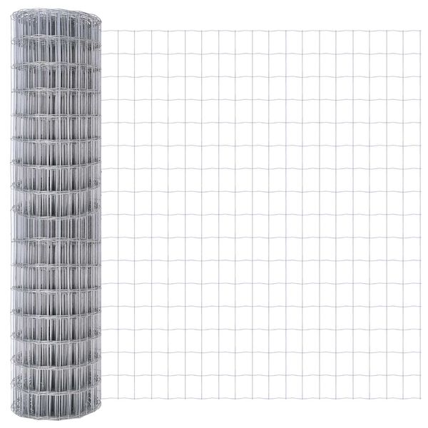 vidaXL Eurogärdsel Silver 1.4 x 10 m Varmförzinkat järn