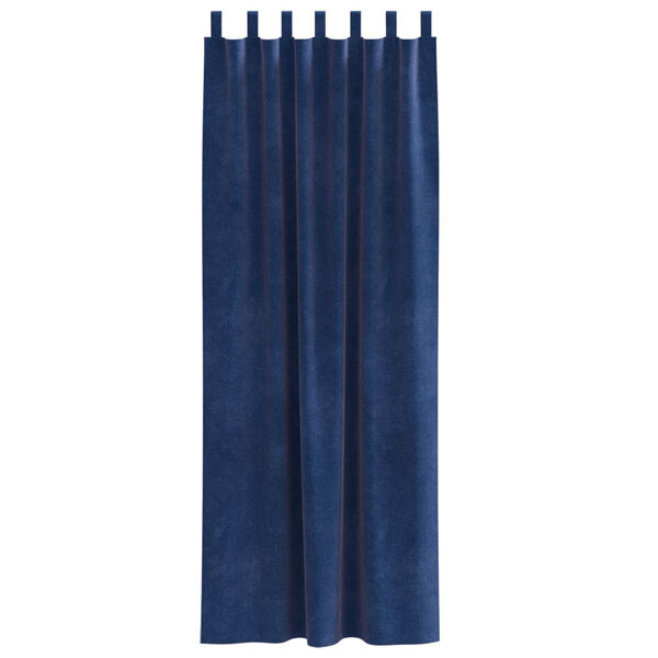 vidaXL M&ouml;rkl&auml;ggningsgardiner 2 pcs M&ouml;rkbl&aring; 140 x 225 cm Sammet