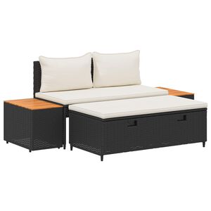 vidaXL Utomhussoffset 4 -Seater 4 pcs 55 x 30 x 39 cm