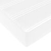 vidaXL Ottoman sängram med madrass vit 140x200 cm konstläder