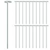 vidaXL Växtstöd 20 st mörkgrön 40 cm stål