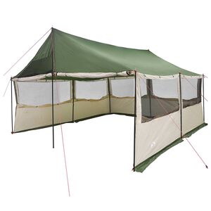 vidaXL Familjet&auml;lt Gr&ouml;n 450 x 400 x 265 cm Polyester och St&aring;l
