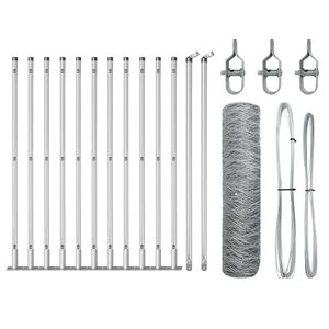 vidaXL St&auml;ngselstolpe Silver